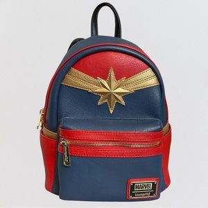 Loungefly Marvel Captain America Mini Backpack Adj Straps